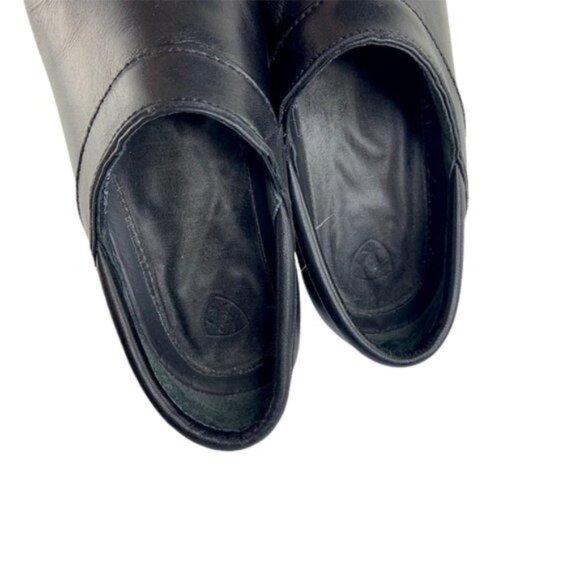 Ariat Black Closed Back Leather Sport Clogs - Picture 4 of 8